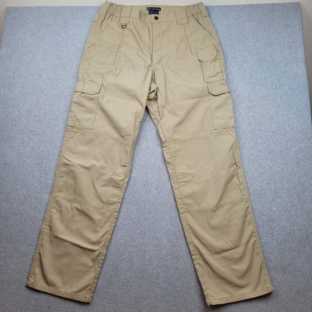 5.11 Tactical Series Cargo Pants Mens 34x34 Tan Ripstop Utility 74273
